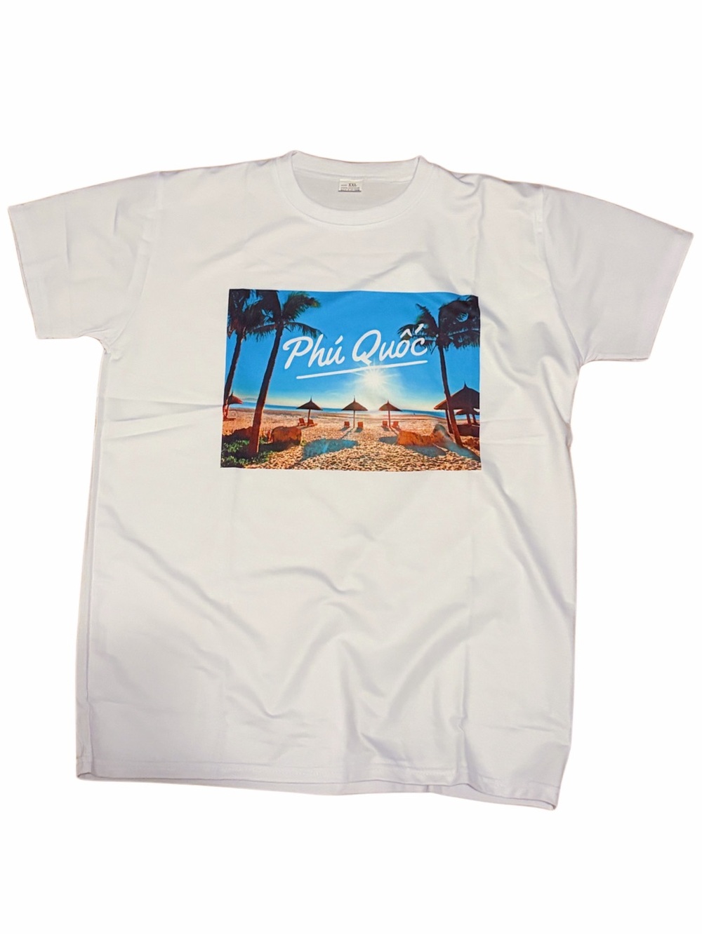 White Phú Quốc Beach Graphic Tee